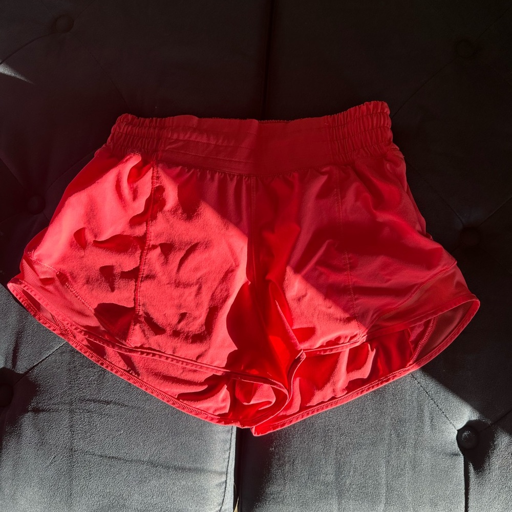 lululemon athletica Bright Red Athletic Shorts
